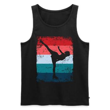 Patinage artistique Patinage artistique Patinage sur glace - Débardeur bio Premium Homme - noir - Devant - Michal (187cm)