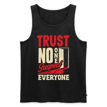 Murder Mystery Dinner, Murder Mystery Dinner - Men's Premium Organic Tank Top - black - Front - AI Model Male 178 light (178cm)
