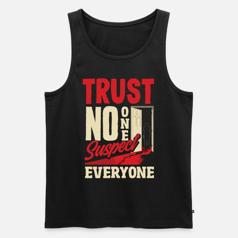 Krimidinner, Krimi-dinner - Männer Premium Bio Tank Top - Schwarz