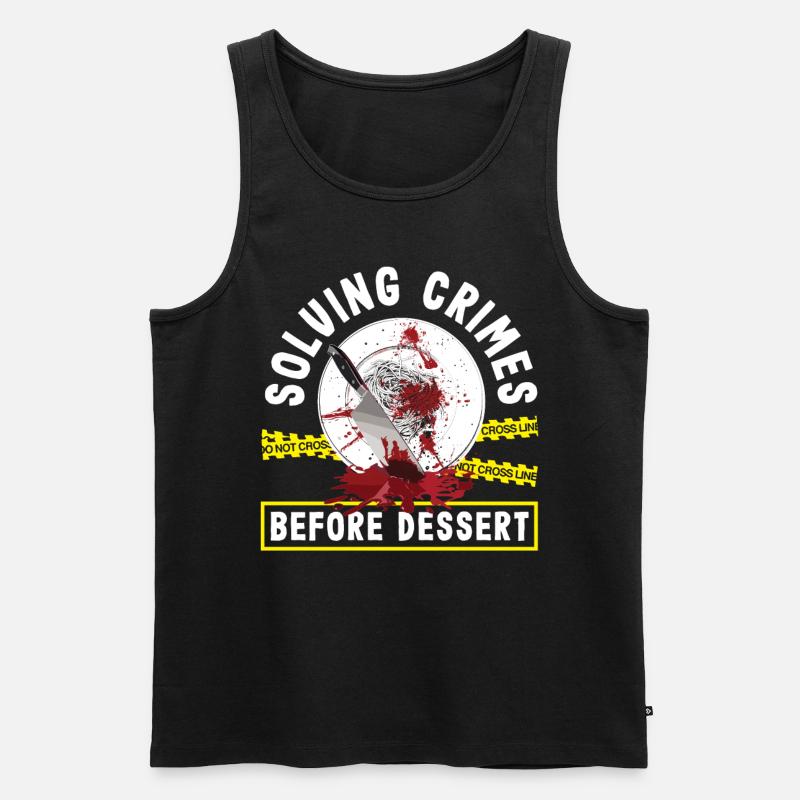Krimidinner, Krimi-dinner - Männer Premium Bio Tank Top - Schwarz