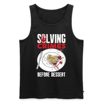 Murder Mystery Dinner, Murder Mystery Dinner - Men's Premium Organic Tank Top - black - Front - AI Model Male 178 light (178cm)