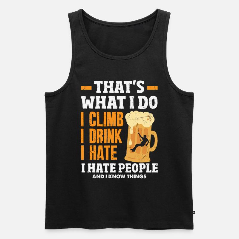 Turmkletterer-techniker Turmarbeiter - Männer Premium Bio Tank Top - Schwarz
