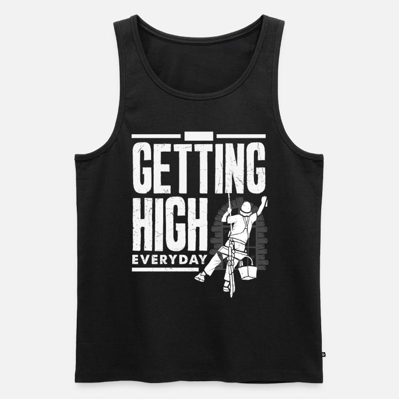 Turmkletterer-techniker Turmarbeiter - Männer Premium Bio Tank Top - Schwarz