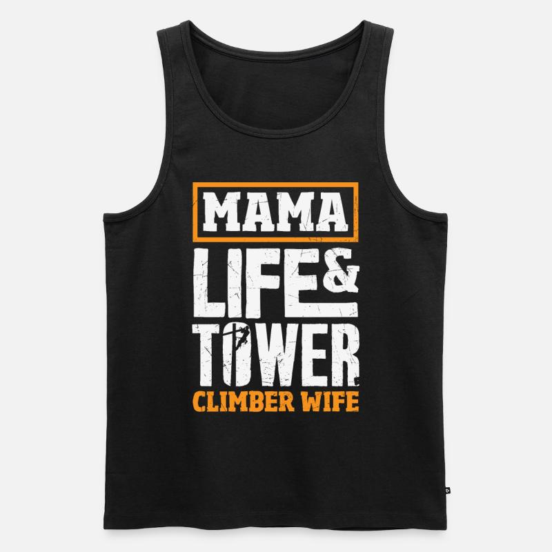 Turmkletterer-techniker Turmarbeiter - Männer Premium Bio Tank Top - Schwarz