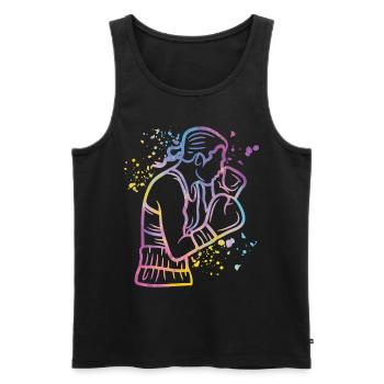 Boxen Kämpfer Kinder Boxen Match Boxer - Männer Premium Bio Tank Top - Schwarz - Vorne - Michal (187cm)