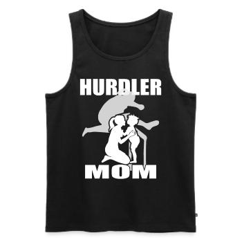 Athletics Athletics Games - Men's Premium Organic Tank Top - black - Front - Michal (187cm)