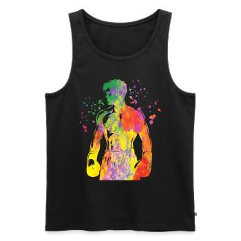 Boxen Kämpfer Kinder Boxen Match Boxer - Männer Premium Bio Tank Top - Schwarz - Vorne - Michal (187cm)