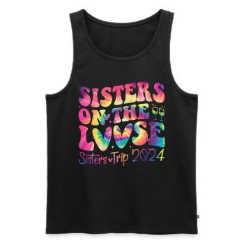 Sisters on the Run Sisters' Trip 2024 - Men's Premium Organic Tank Top - black - Front - Michal (187cm)