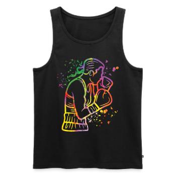 Boxen Kämpfer Kinder Boxen Match Boxer - Männer Premium Bio Tank Top - Schwarz - Vorne - Michal (187cm)