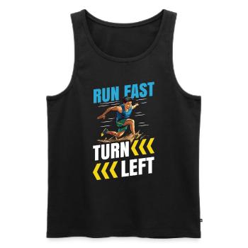 Athletics Athletics Games - Men's Premium Organic Tank Top - black - Front - Michal (187cm)