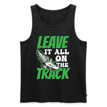 Athletics Athletics Games - Men's Premium Organic Tank Top - black - Front - Michal (187cm)