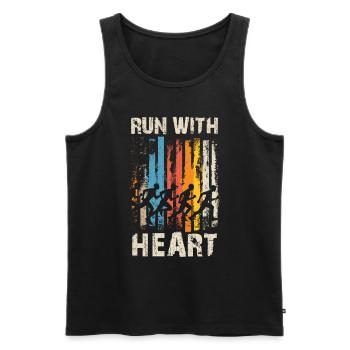 Athletics Athletics Games - Men's Premium Organic Tank Top - black - Front - Michal (187cm)