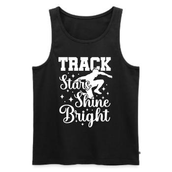 Athletics Athletics Games - Men's Premium Organic Tank Top - black - Front - Michal (187cm)