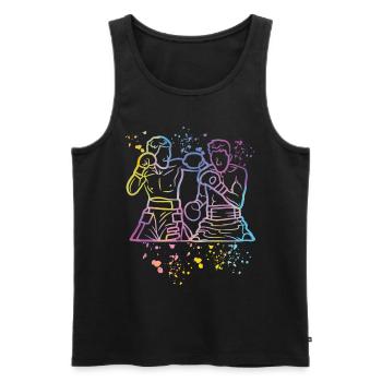 Boxen Kämpfer Kinder Boxen Match Boxer - Männer Premium Bio Tank Top - Schwarz - Vorne - Michal (187cm)
