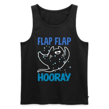 Ocean Animal Diving Stingray Mantarochen - Männer Premium Bio Tank Top - Schwarz - Vorne - AI Model Male 178 light (178cm)