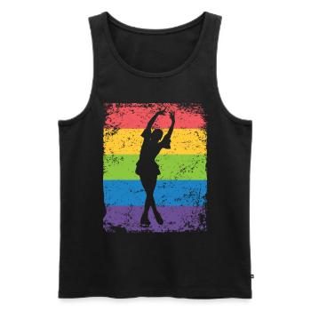 Figure Skating Figure Skating Ice Skating - Men's Premium Organic Tank Top - black - Front - Michal (187cm)