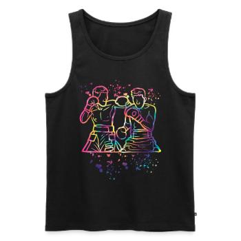 Boxing Fighter Kids Boxing Match Boxer - Men's Premium Organic Tank Top - black - Front - AI Model Male 178 light (178cm)