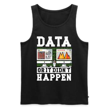 Daten Oder Es Passierte Nicht Big Data - Männer Premium Bio Tank Top - Schwarz - Vorne - Michal (187cm)