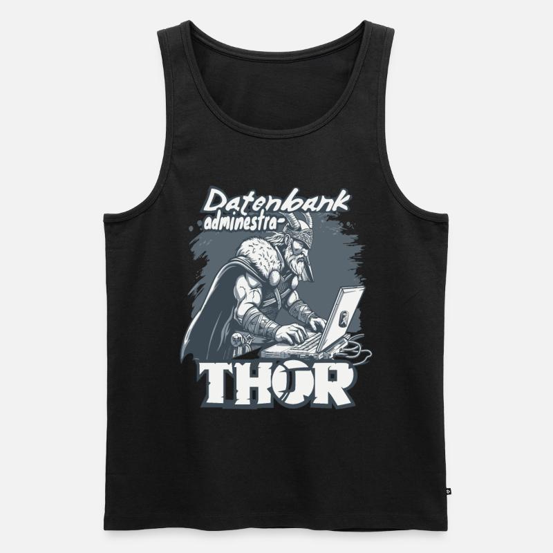 Datenbankadministrathor Codierung Datenanalyst - Männer Premium Bio Tank Top - Schwarz