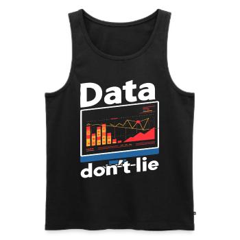 Daten Oder Es Passierte Nicht Big Data - Männer Premium Bio Tank Top - Schwarz - Vorne - Michal (187cm)