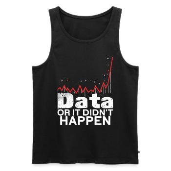 Daten Oder Es Passierte Nicht Big Data - Männer Premium Bio Tank Top - Schwarz - Vorne - Michal (187cm)