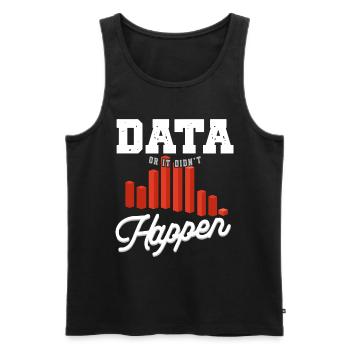 Daten Oder Es Passierte Nicht Big Data - Männer Premium Bio Tank Top - Schwarz - Vorne - Michal (187cm)