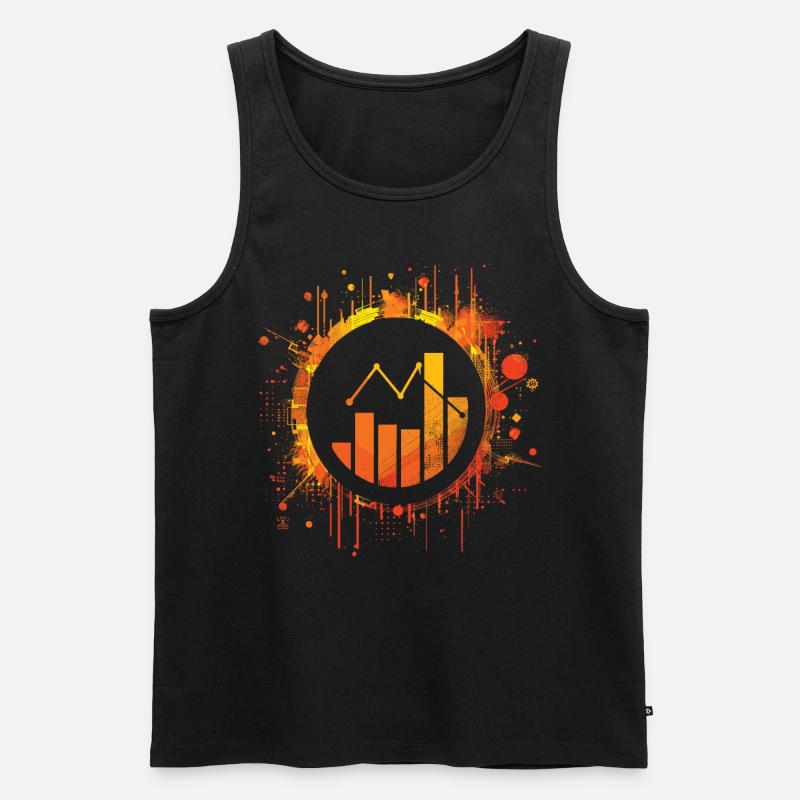 Behavioral Analyst Data Coding - Men's Premium Organic Tank Top - black