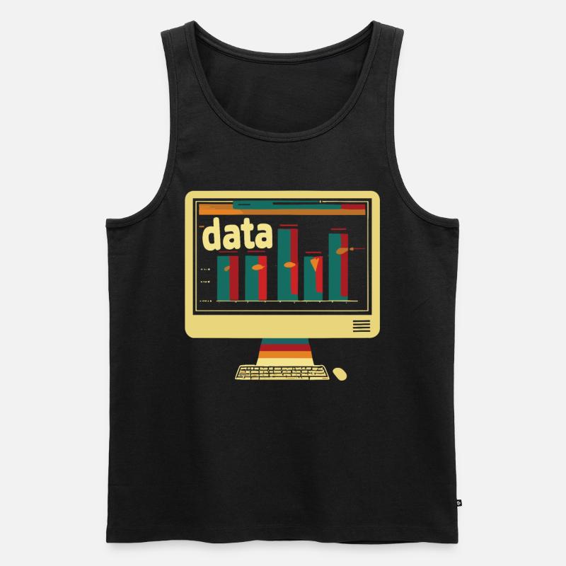 Behavioral Analyst Data Coding - Men's Premium Organic Tank Top - black