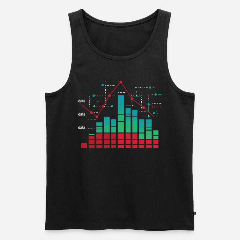 Behavioral Analyst Data Coding - Men's Premium Organic Tank Top - black