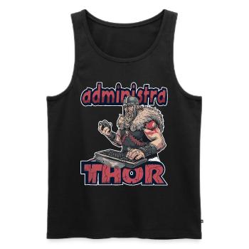 Viking Databaseadministra-thor Nerdy - Men's Premium Organic Tank Top - black - Front - Michal (187cm)