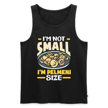 Russian pelmeni Russian dumplings - Men's Premium Organic Tank Top - black - Front - Michal (187cm)