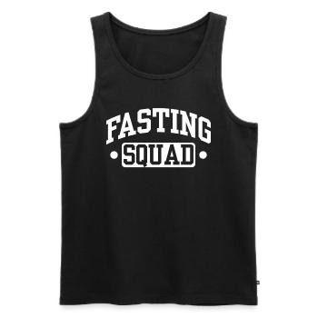 Intermittent fasting Weight loss - Men's Premium Organic Tank Top - black - Front - Michal (187cm)