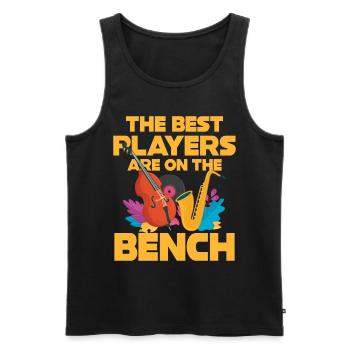 Die Besten Spieler Contra Bass - Männer Premium Bio Tank Top - Schwarz - Vorne - Michal (187cm)