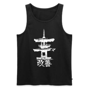 Hiragana Katakana Kaizen-methode Kaizen - Männer Premium Bio Tank Top - Schwarz - Vorne - AI Model Male 178 light (178cm)