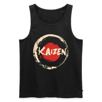 Hiragana Katakana Kaizen-methode Kaizen - Männer Premium Bio Tank Top - Schwarz - Vorne - AI Model Male 178 light (178cm)