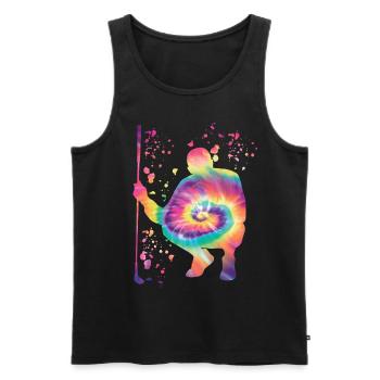 Golfer Colorsplash Kinder Miniaturgolf - Männer Premium Bio Tank Top - Schwarz - Vorne - AI Model Male 178 light (178cm)