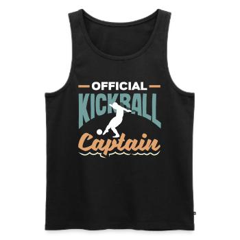 Légende du joueur de kickball - Débardeur bio Premium Homme - noir - Devant - Michal (187cm)