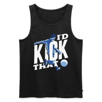 Légende du joueur de kickball - Débardeur bio Premium Homme - noir - Devant - Michal (187cm)