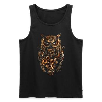Steam Punk Art Funky Steampunk - Men's Premium Organic Tank Top - black - Front - Michal (187cm)