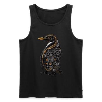 Steam Punk Art Funky Steampunk - Men's Premium Organic Tank Top - black - Front - Michal (187cm)