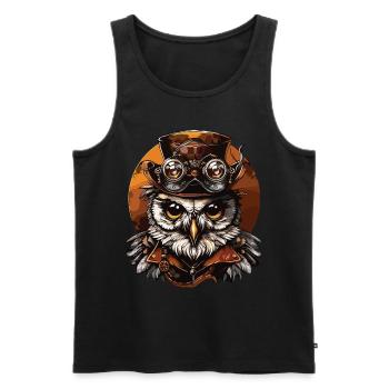 Steam Punk Art Funky Steampunk - Men's Premium Organic Tank Top - black - Front - Michal (187cm)