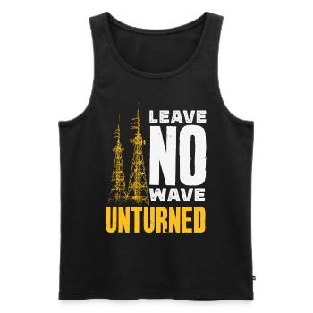 Stolzer Amateurfunk-betreiber - Männer Premium Bio Tank Top - Schwarz - Vorne - Michal (187cm)