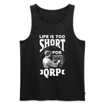 Stolzer Amateurfunk-betreiber - Männer Premium Bio Tank Top - Schwarz - Vorne - Michal (187cm)