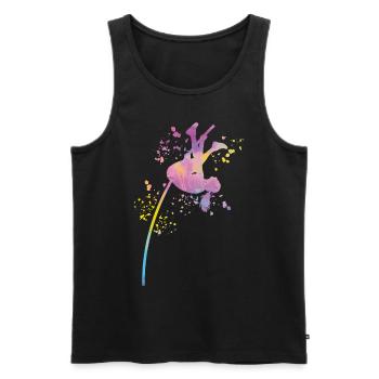 Stabhochspringer Kids Stabhochsprung - Männer Premium Bio Tank Top - Schwarz - Vorne - Michal (187cm)