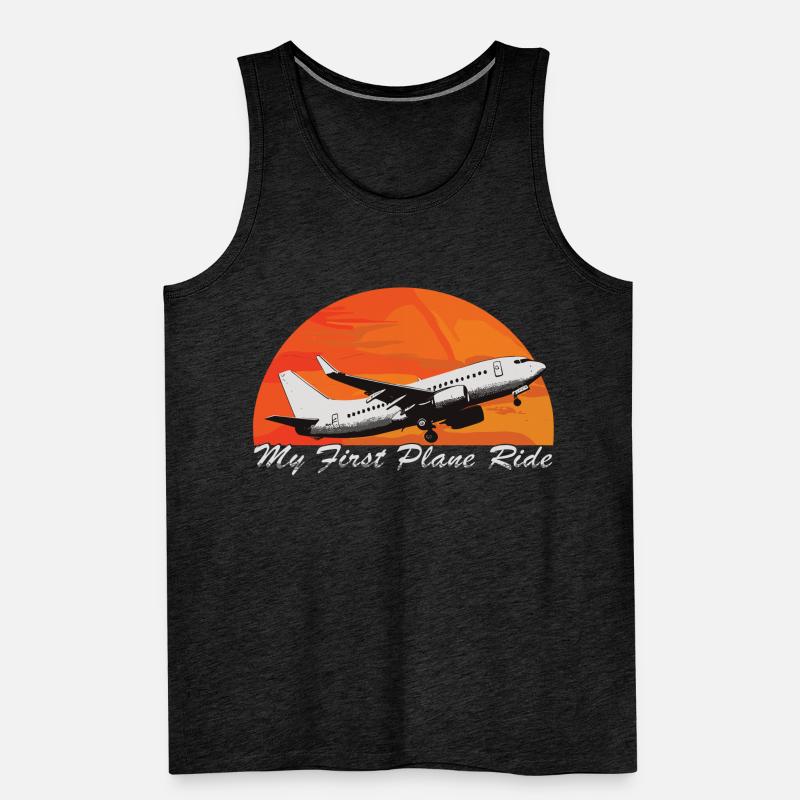 My First Flight First Time Flying Men's Premium Organic Tank Top