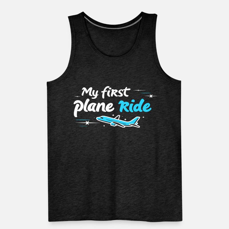 My First Flight First Time Flying Men's Premium Organic Tank Top