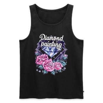 Accessoires pour Diamond Art Diamond Painter - Débardeur bio Premium Homme - noir - Devant - Michal (187cm)