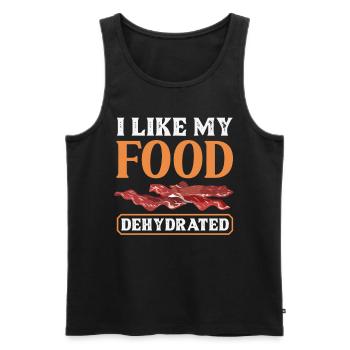 Beef Jerky Dealer Beef Jerky Costume - Men's Premium Organic Tank Top - black - Front - AI Model Male 178 light (178cm)