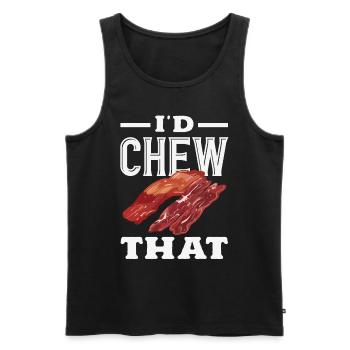 Beef Jerky Dealer Beef Jerky Costume - Men's Premium Organic Tank Top - black - Front - AI Model Male 178 light (178cm)