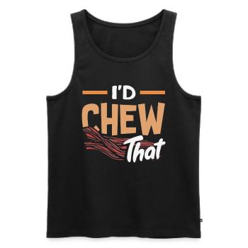 Beef Jerky Dealer Beef Jerky Costume - Men's Premium Organic Tank Top - black - Front - AI Model Male 178 light (178cm)